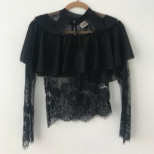 Black Lace Blouse